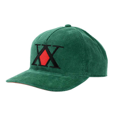 Hunter x Hunter Hunter's Association Logo Embroidered Corduroy Baseball Cap - BUCKET POPCORN